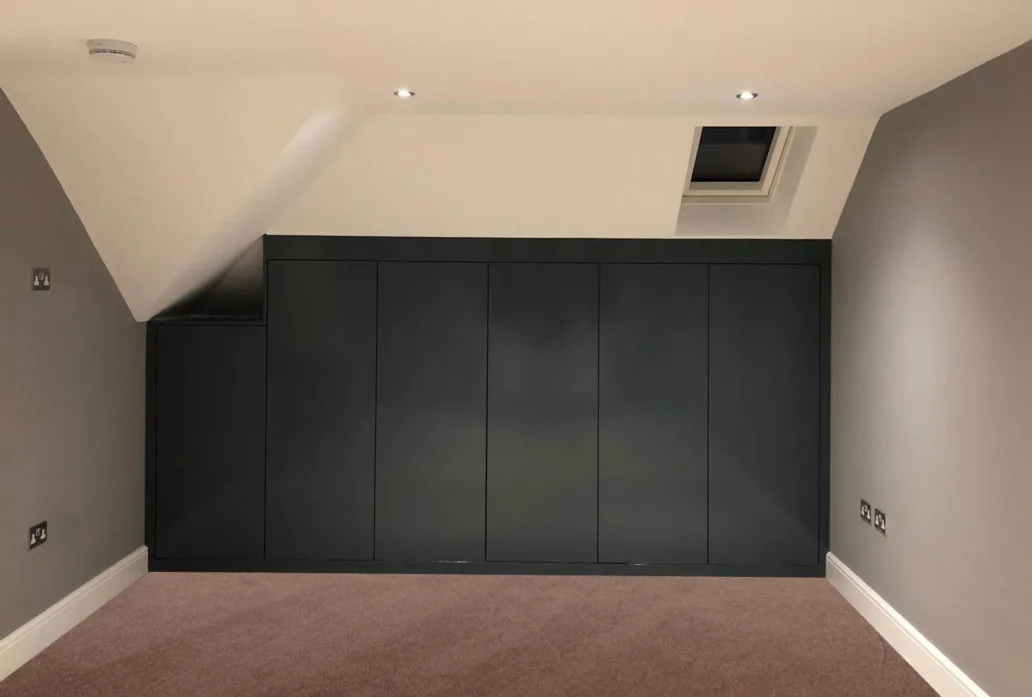 Warm, finished loft conversion interior in Witham by J Berry Construction
