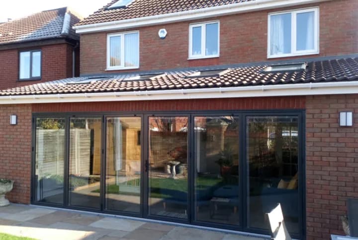 Rear extension with bifold doors