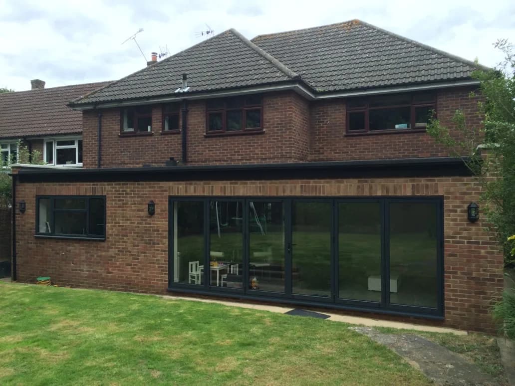 Wraparound rear extension with bifold doors